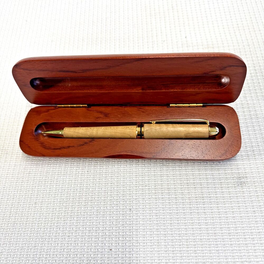 Handcrafted Wood Mechanical Pencil and Wood Case - Great Gift!